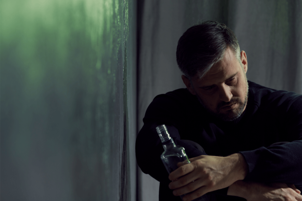man contemplating alcohol detox in nashville